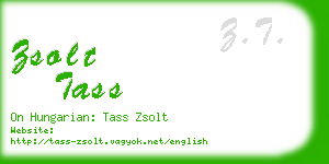 zsolt tass business card